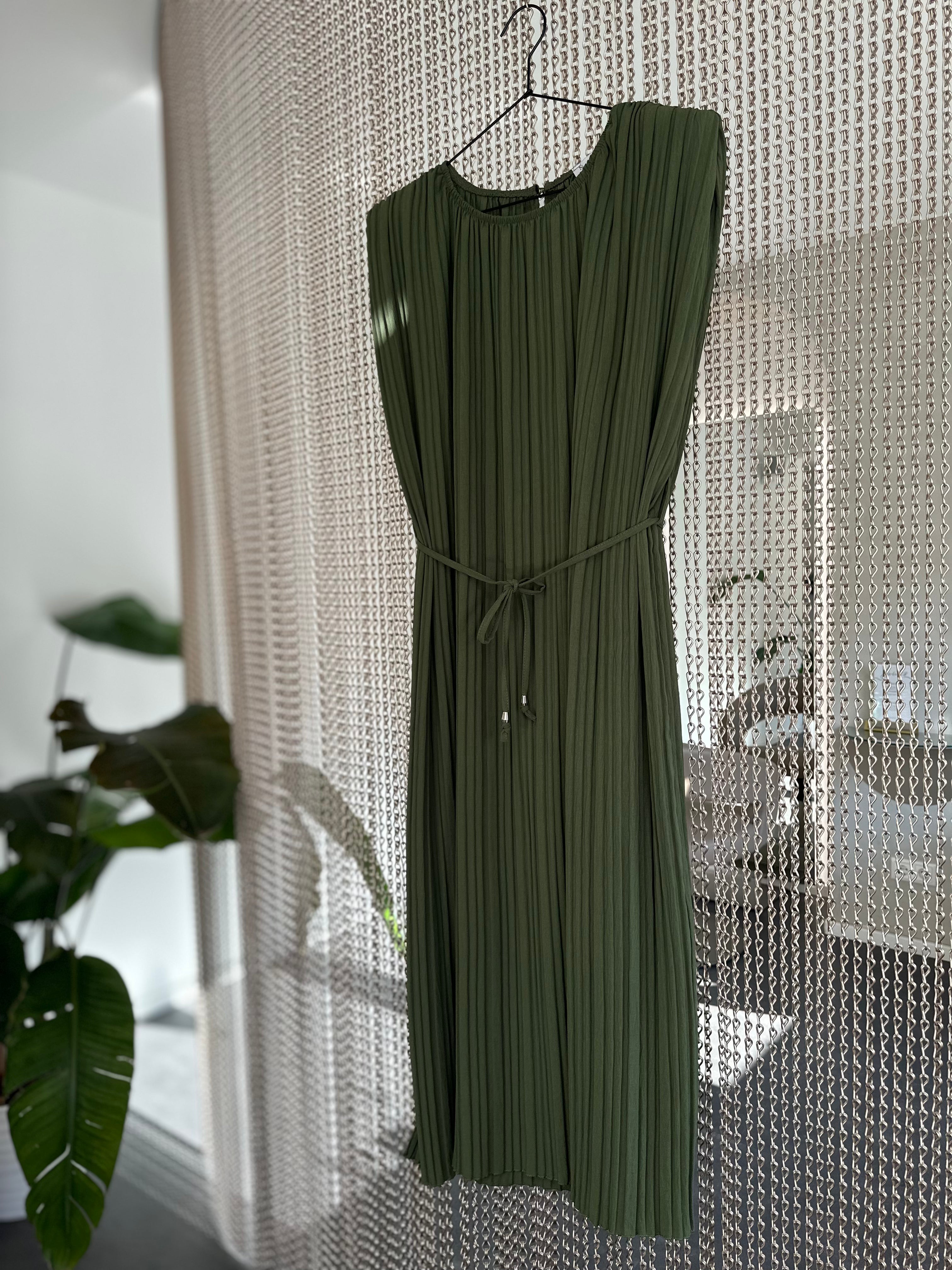 Kleid Lang in Khaki