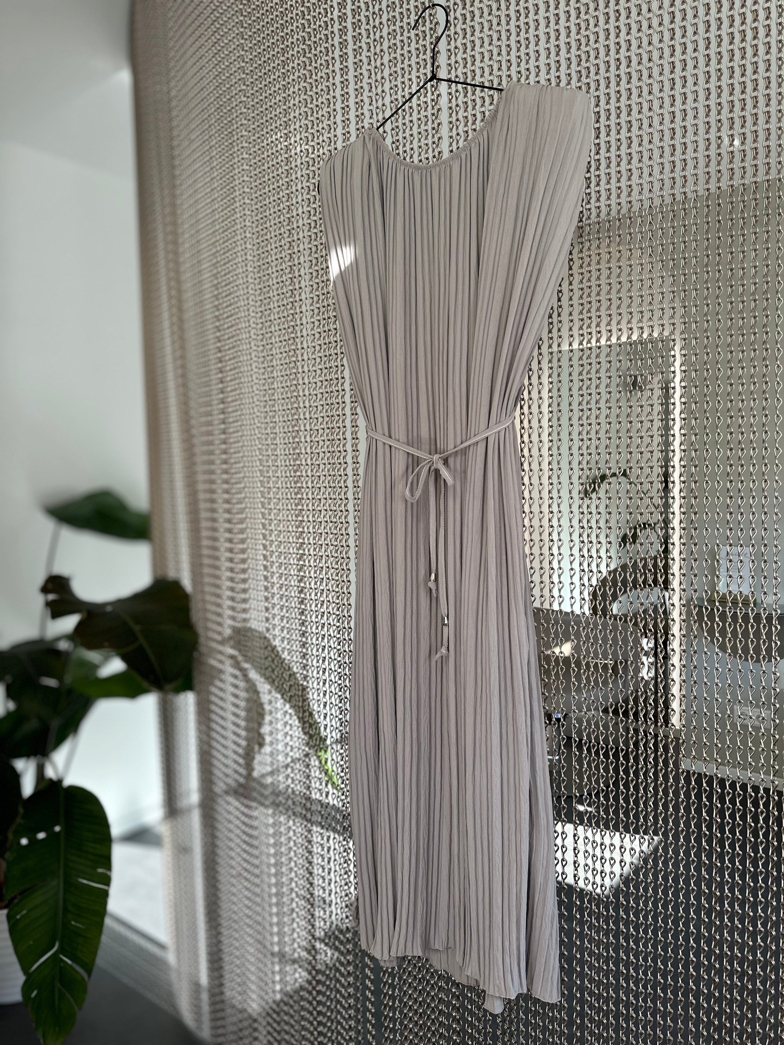 Kleid Lang in Greige