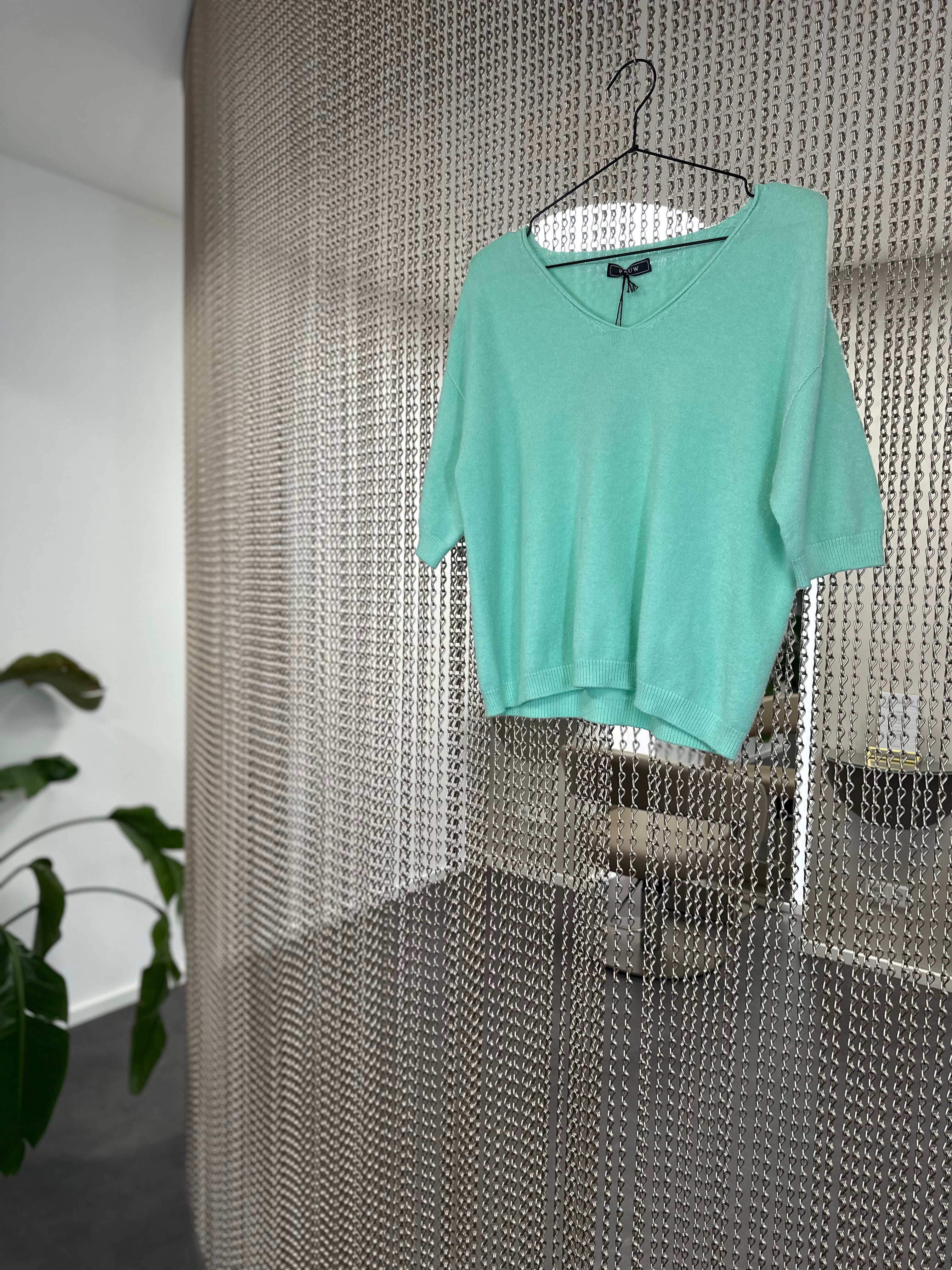 Strick Pullover in Mint