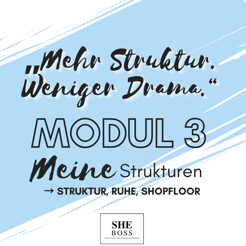 MODUL 3 Struktur im Friseursalon – raus aus Chaos, rein in Klarheit